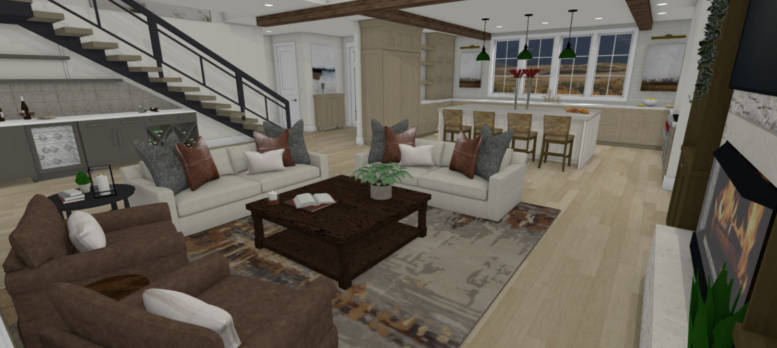 YellowstoneLiving Room Designed by a Show